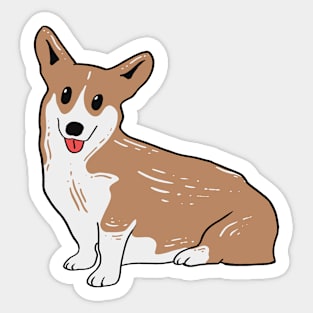 Cute Corgi II Sticker